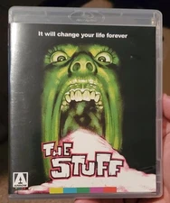 THE STUFF 1985 BLU-RAY + BOOKLET LIKE-NEW ARROW VIDEO LARRY COHEN CULT REGION A