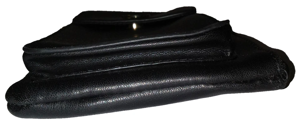 Badgley Mischka Black Crossbody Purse Phone Pocket Small Card Holders Zippers - Image 3 of 4