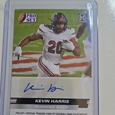 Leaf 2022 Pro Set Draft Football Kevin Harris Rookie Autograph Card #PSA-KH1. rookie card picture