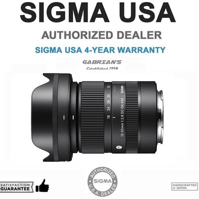 Sigma 10-18mm F2.8 DC DN for Sony E. U.S. Authorized Dealer
