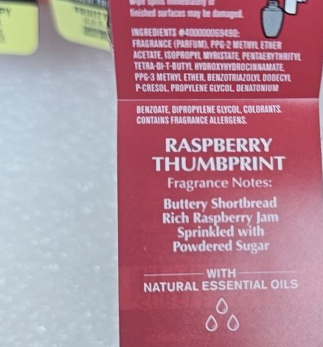Bath & Body Works Wallflower Raspberry Thumbprint Shortbread Cookie set of 2 New - Picture 2 of 2