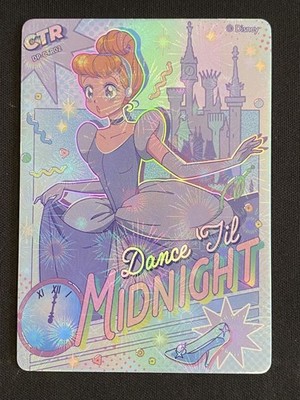 Cinderella Aladdin Card Fun Disney Princess 100 Years Series FireWork Rare CTR-2