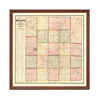 Old Map of Monroe County, WI 1877 - Vintage Wisconsin Art