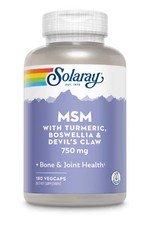 Worldwide 2 X Solaray MSM -- 750 mg - 180 Capsules