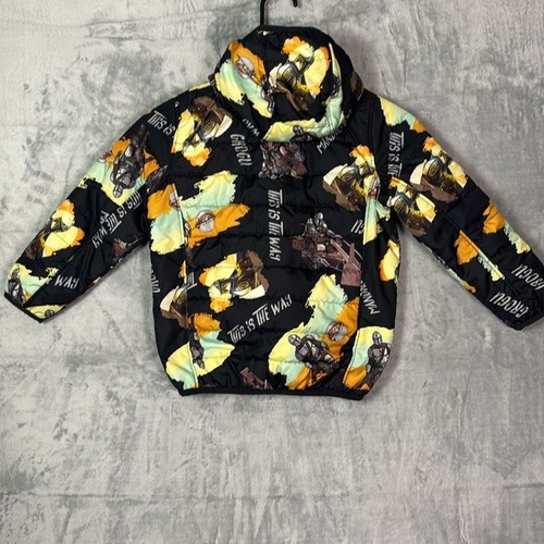Star Wars Puffer Jacket With Hood and Pockets Size 4 Unisex - Picture 9 of 9