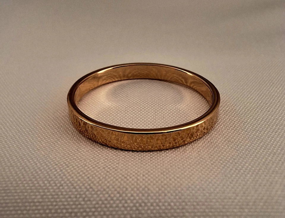 Faixa martelada de cobre polido tamanhos 4-14 - Imagem 3 de 3