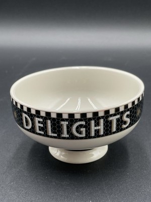 Anthropologie Bistro Tile Nut Bowl Ghoulish Delights Bat Halloween