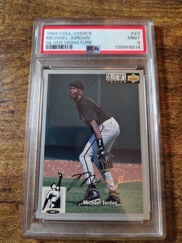 1994 UD Collector's Choice Michael Jordan Silver Signature PSA 9 Mint #23 HOF
