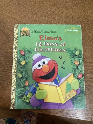Elmo s 12 Days Of Christmas Vintage Children s Little Golden Book 1996 1st Ed