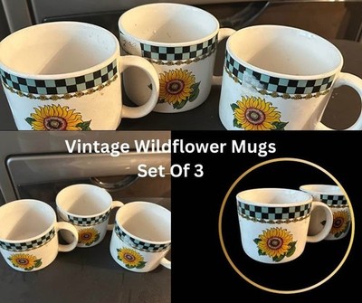 Sunflower Fine Porcelain Mugs, China, 3
