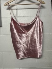 Victoria's Secret Womens Lingerie Top Camisole cami Pink large silk blend