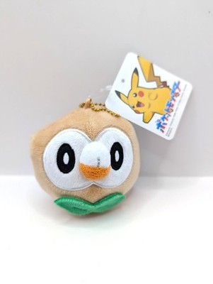 Offizielle Pokemon Japan Rowlett kleine Geldbörse Plüsch Schlüsselanhänger neu mit Etikett