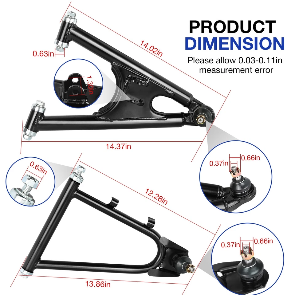 Juego de brazo en A de control inferior superior delantero para Yamaha Banshee 350 87-06 3GG-23540-00-P0 Foto 2 de 4