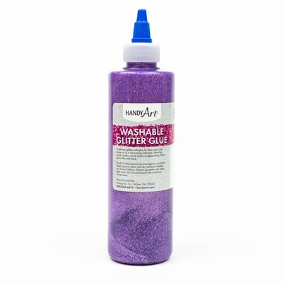 Handy Art Washable Glitter Glue Violet