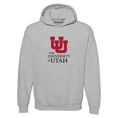 Utah Utes Institutional Logo Hoodie - Sport Grey