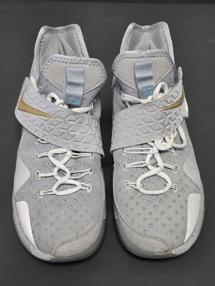 Nike LeBron XIV 14 Plata Tenis Zapatos 852405-066 Para hombres Talla 8 A Niño De AKRON Foto 3 de 4