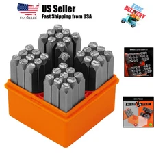 37-Piece Number and Letter Stamp Set 1/4 6mm A-Z & 0-9 + Stars Punch Perfect ...