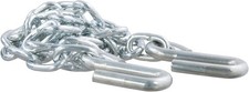 CURT 80010 48-Inch Trailer Safety Chain with 3/8-In S-Hooks, 2,000 lbs Break Str