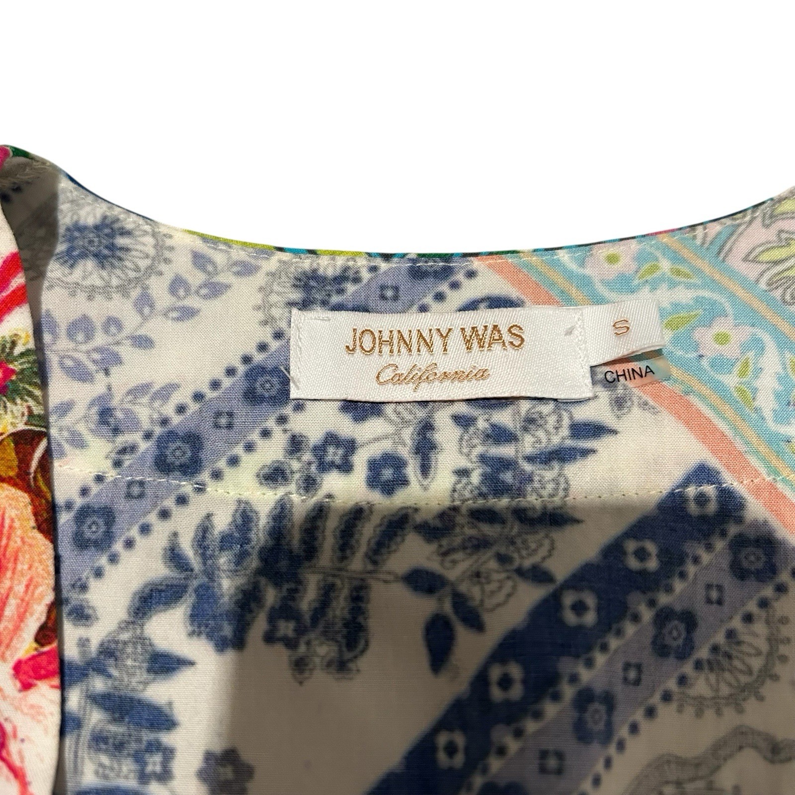 Johnny Was Locita Patchwork Drawstring Mini Dress… - image 6