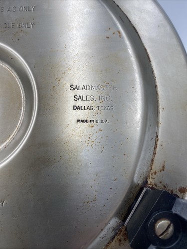 Saladmaster 7817 Padella Elettrica 11" Nucleo Olio Acciaio Inox con Coperchio Vapo - Foto 7 di 10