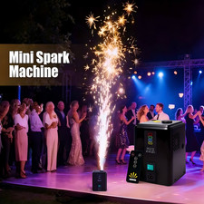 350W Mini Cold Spark Machine DMX Firework Stage Effect w/Remote for Wedding Part