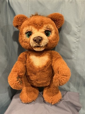 vintage Hasbro Fur Real Cubby the curious bear interactive sleeps wakes laughs 
