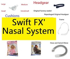 Swift FX Cushion Headgear/Frame/Swivel