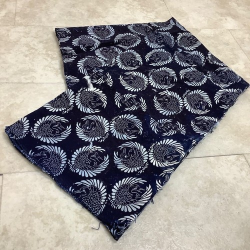 Japanese Textile Fabric Hand-woven Indigo Kasuri Aizome Sashiko sakiori Boro