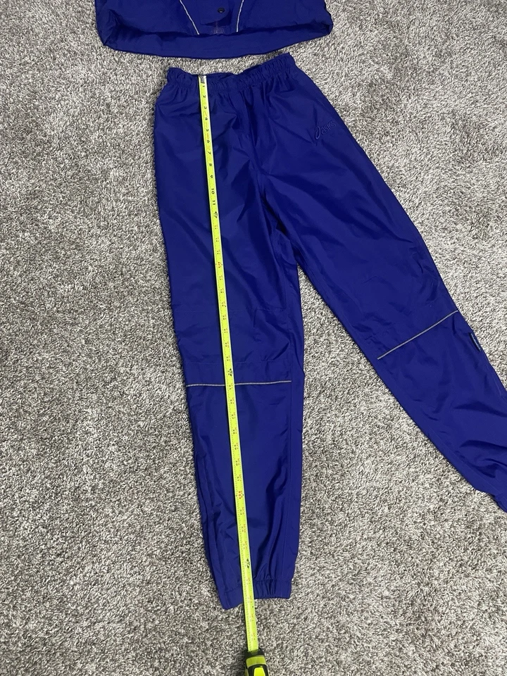 Rare Vintage 90’s ASICS Track Suit Vented Gelanots Purple Yellow Womens Small - Image 4 of 4