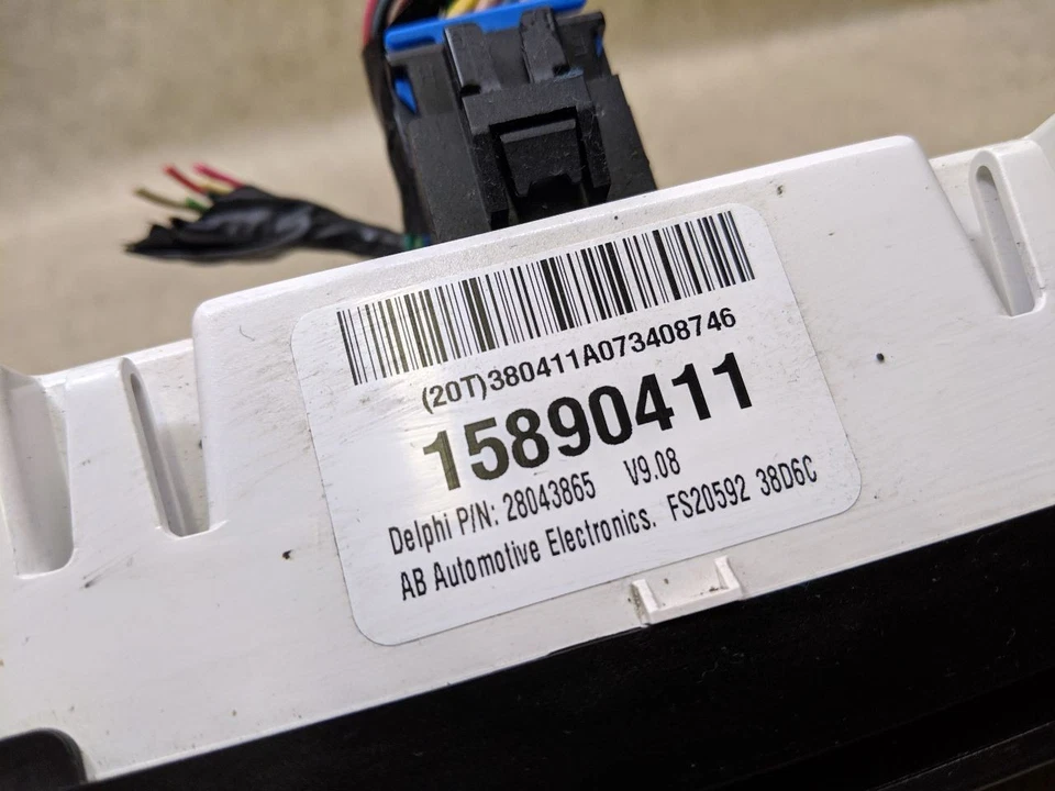 Controle climático de temperatura AC 15890411 compatível com 05-10 Chevrolet Cobalt b88-203039 - Imagem 4 de 4