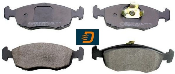 Denckermann B110170 Bremsbelagsatz FüR Scheibenbremse Bremsbelagsatz FüR Fiat-image