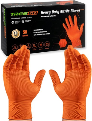 #ad #ad TRE 10 Mil Nitrile Gloves Disposable Oran Gloves Heavy Duty Rubber $207.99