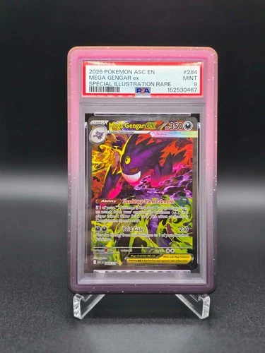 2026 POKEMON ASC EN #284 MEGA GENGAR EX PSA 9 Ascended Heroes