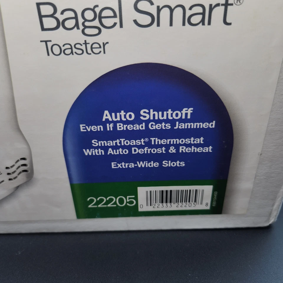 NEW in Box Vintage Proctor Silex Bagel Smart Toaster 22205 - Image 2 of 4