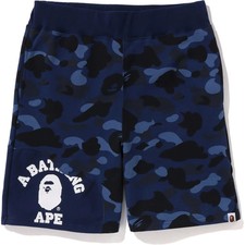 BAPE Color Camo Cutting Sweat Shorts Mens 1J30-153-012 L Size L New Apparel