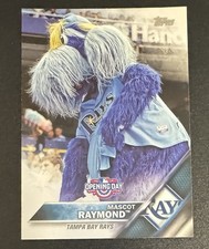 Raymond 2016 Topps Opening Day Mascot #M-23 - Tampa Bay Rays