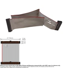 Cable Floppy FDD 3.5" Flat Ribbon 34 Pin 1 Drive 22 inch 22" Unbranded Comax