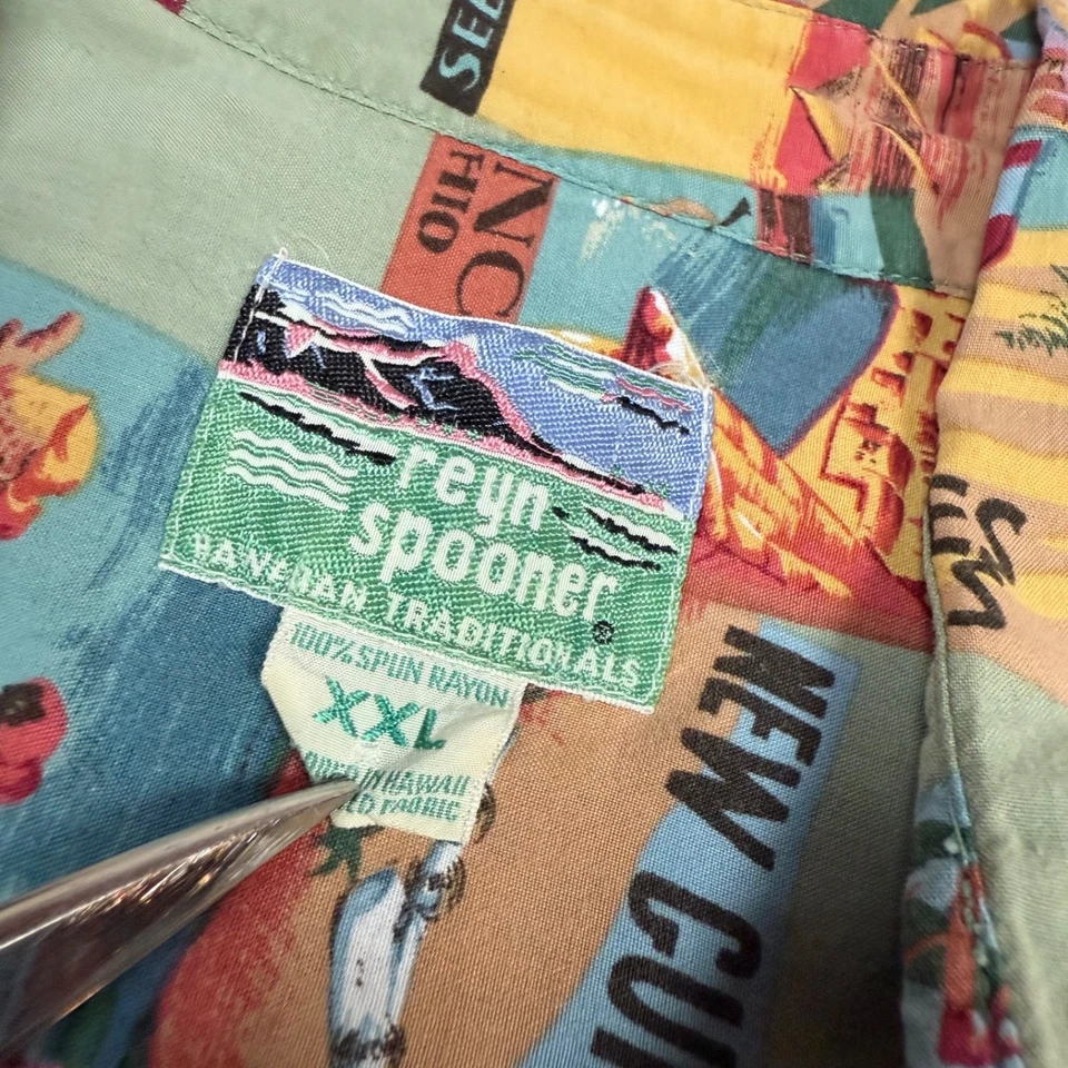 Vintage Reyn Spooner Hawaiian Shirt camp Boca Boca Florence West Indies 90s XXL - Image 3 of 4