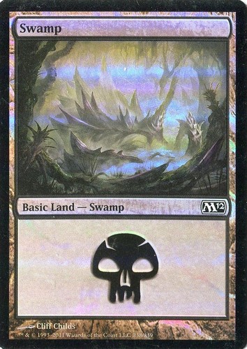 MTG - M12 - Swamp #238 - Foil - NM - 第 1/1 張圖片