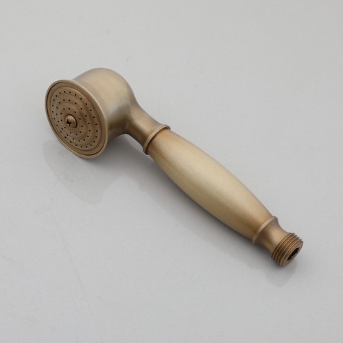 Antique Brass Telephone Bathroom Rainfall Spout Hand Sprayer Wall Mount Tub Taps - Picture 12 of 15
