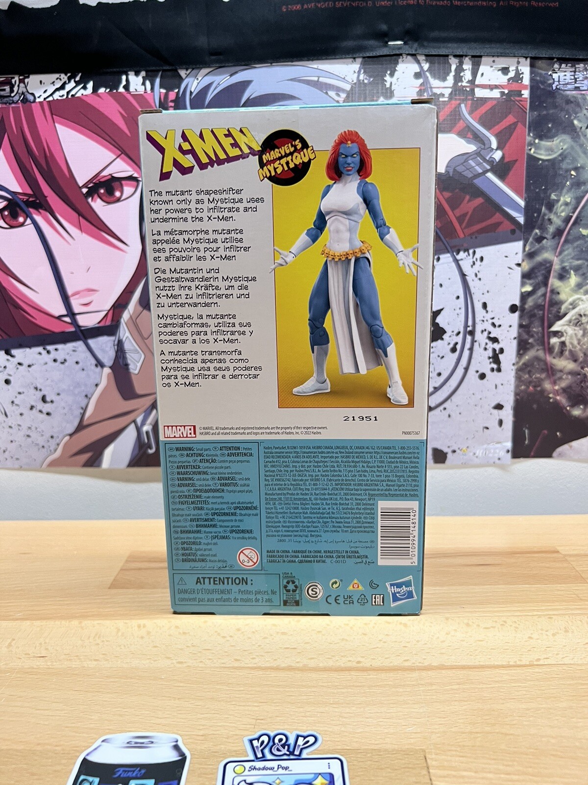 Marvel Legends 90s X-Men Mystique VHS Cover 6 inch Action Figure