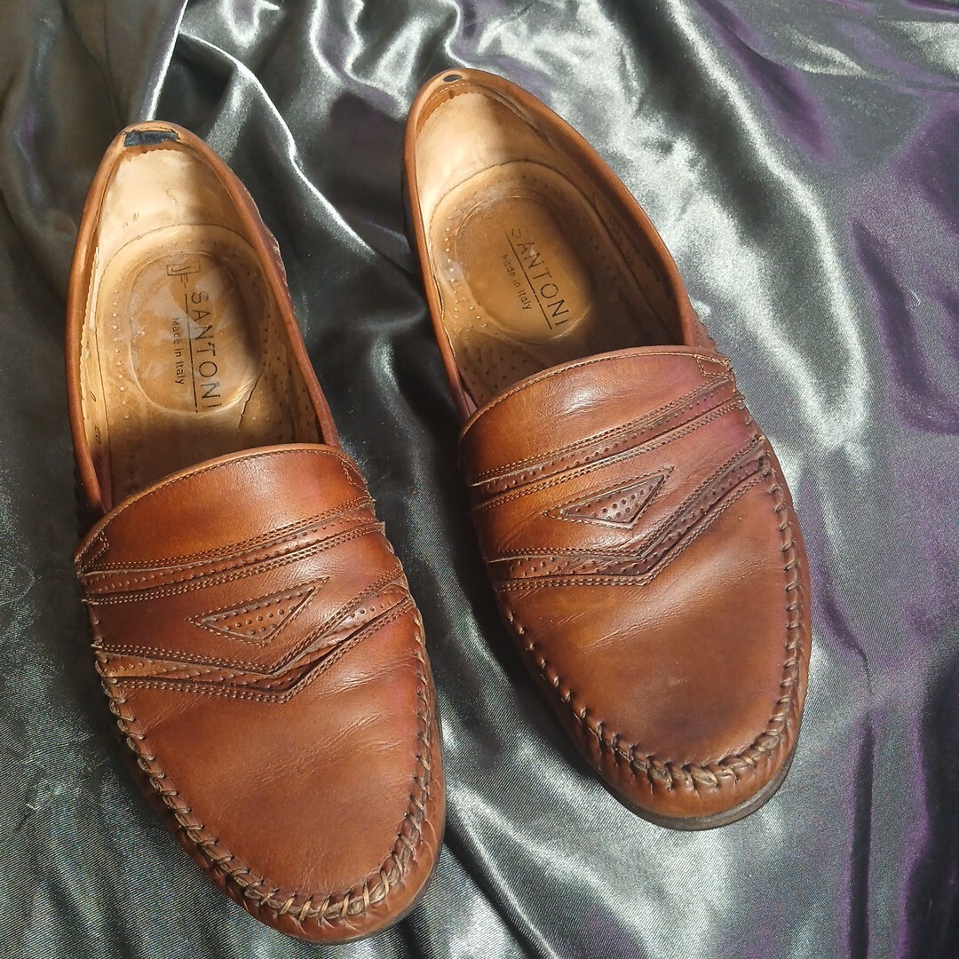 santoni brown dress shoes Santoni Men's Dark Brown Leather Double Monk Straps Shoe, Size: 12