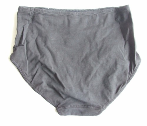 Marlon size 10 Cotton Rich light control knickers full briefs panties Black - Picture 3 of 3
