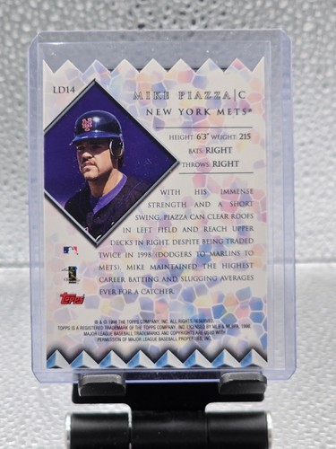 1998 Topps Mike Piazza Lords of the Diamond Die Cut Refractor LD14! - Picture 2 of 2