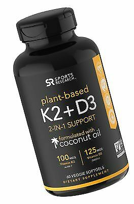 Sports Research Fg218a Premium Vitamin K2 D3 With Organic Coconut Oil For Sale Online Ebay