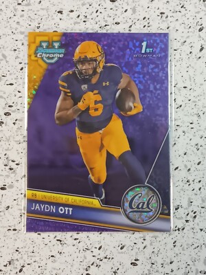2023 Jaydn Ott Bowman Chrome University Purple Mini Diamond Refractor #/399 CAL