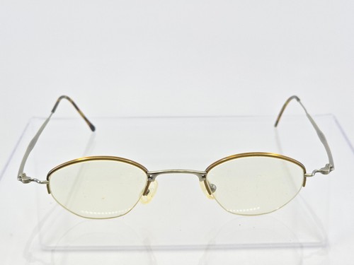 VINTAGE LANVIN MODEL 1246 C01 OVAL HALF RIM GLASSES FRAME EYEGLASSE + CASE - Picture 5 of 23