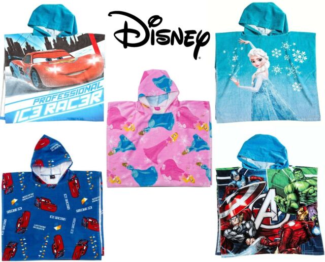 PONCHO Original Disney FROZEN AVENGER CARS e PRINCESS PRINCIPESSE Spugna cotone PONCHO Original Disney FROZEN AVENGER CARS e PRINCESS PRINCIPESSE Spugna cotone