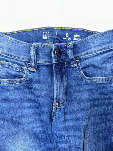 Preowned- Baby Gap Slim Stretch Denim Jeans Boys (Size 5) - Picture 3 of 7