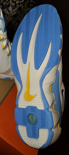 NIKE AIR FLIGHT HOPS MELO COLORWAY 2004 UNIVERSITY BLUE/MAIZE/WHITE 309266 172 - Picture 6 of 12